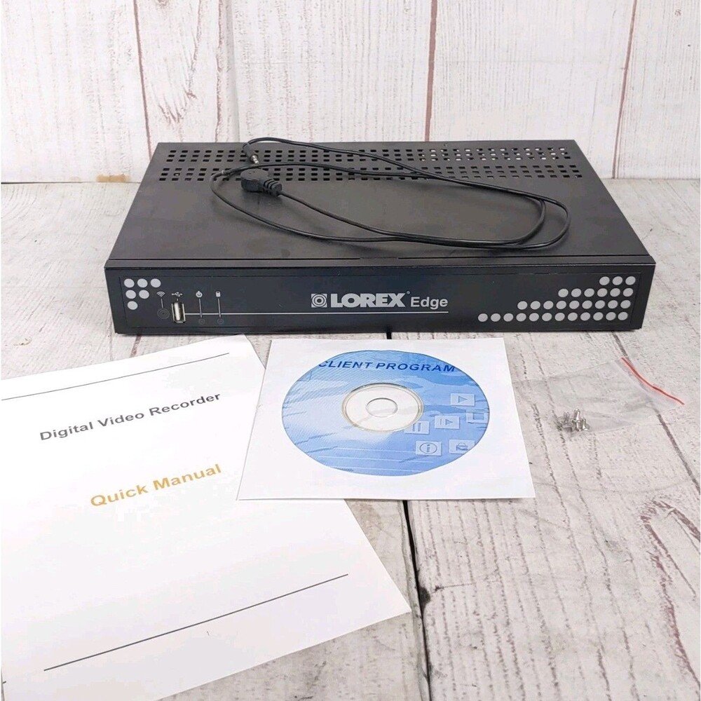 Lorex LH314000 H.264 Edge 4-Channel Digital Video Recorder NO POWER CORD, TESTED